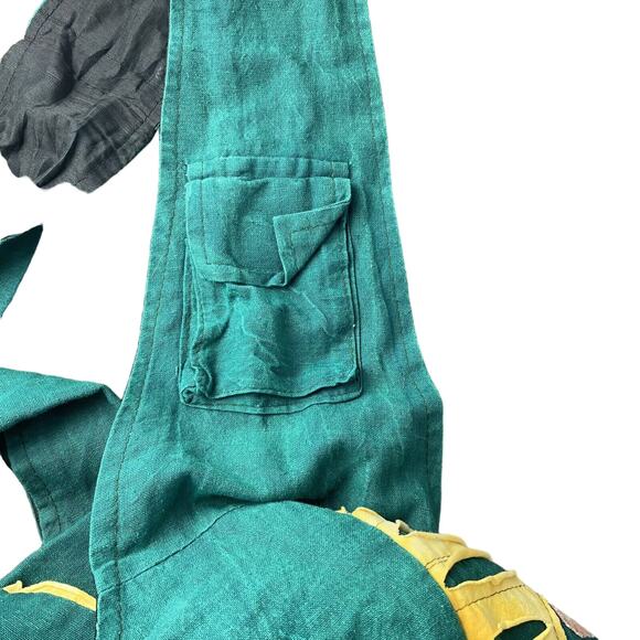 India Boutique Patchwork Bahamas Crossbody Green Hippie Sari Purse Tote Bag - Picture 9 of 9